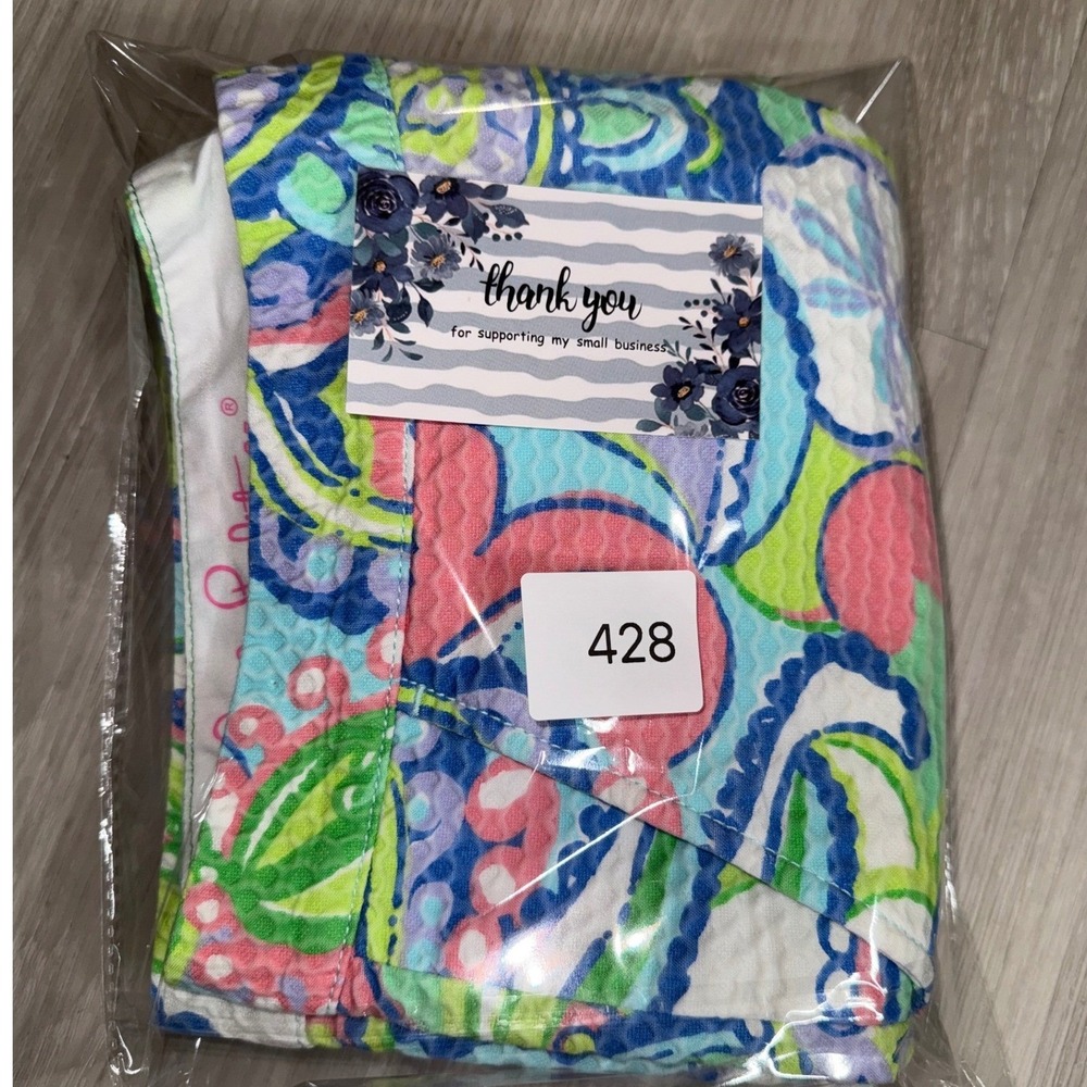Lilly Pulitzer Buttercup Scalloped Seersucker Shorts Multicolor Paisley Size 6 - Picture 8 of 11